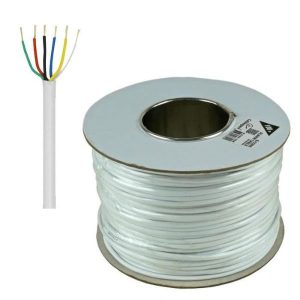 Alarm Cable 6 Core White 100 Meters